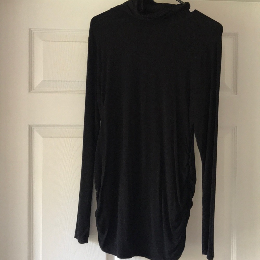 Black Maternity Turtleneck